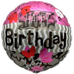 18" Happy Birthday - Flowers (20ct) - Party America