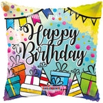 18" Happy Birthday - Gifts (100ct) - Conver USA