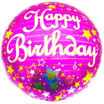 18" Happy Birthday - Pink with Stars (20ct) - Party America