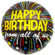 18" Happy Birthday - Ribbon (20ct) - Party America