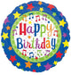 18" Happy Birthday Stars and Music Notes - Anagram