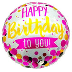 18" Happy Birthday to You - Colored Dots (20ct) - Party America