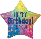 18" Happy Birthday to you Gold Dots - Anagram