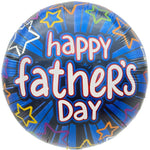 18" Happy Father's Day Blue Stars (50ct) - Party America