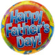 18" Happy Father's Day Multicolor Stars (50ct) - Party America