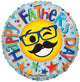 18" Happy Father's Day Smiley Mustache (100ct) - Conver USA
