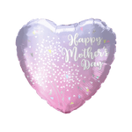 18" Happy Mother's Day Dandelions Heart (50ct) - Party America