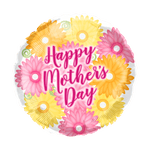 18" Happy Mother's Day Flowers (50ct) - Party America