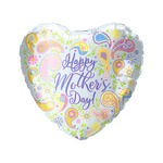 18" Happy Mother's Day Heart (50ct) - Party America