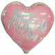 18" Happy Mother's Day Pink Holographic Heart (20ct) - Party America