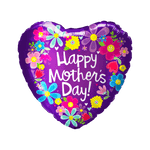 18" Happy Mother's Day Purple Floral (50ct) - Party America