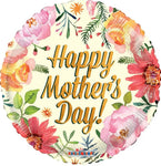 18" Happy Mother's Day Water Colored Flowers (100ct) - Conver USA