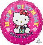 18" Hello Kitty - Pink Happy Birthday - Anagram