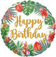 18" Holographic Balloon - Tropical Birthday - Betallic