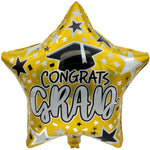 18" Holographic Graduation Gold Star (50ct) - Party America