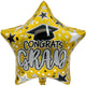 18" Holographic Graduation Gold Star (50ct) - Party America