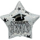 18" Holographic Graduation White Star (50ct) - Party America