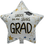18" Holographic Printed Star Grad Star (50ct) - Party America