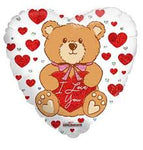 18" I Love You Bear Heart - Winner Party