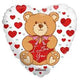 18" I Love You Bear Heart - Winner Party