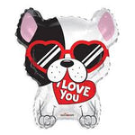 18" I Love You Frenchie Dog - Winner Party