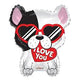 18" I Love You Frenchie Dog - Winner Party