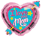 18" I Love You Mom Heart (100ct) - Conver USA