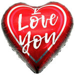 18" I Love You - Rose Print (20ct) - Party America