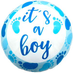 18" It's a Boy - Footprints (50ct) - Party America