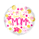 18" Love You Mom Flowers and Dots (50ct) - Party America