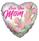 18" Love You Mom Tulips Heart (100ct) - Conver USA
