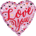 18" Love You Small Hearts (25ct) - Anagram