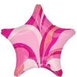 19" Star - Pink Macro Marble - Anagram