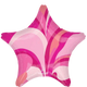 19" Star - Pink Macro Marble - Anagram