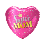 18" Super Mom Pink Heart (50ct) - Party America
