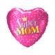 18" Super Mom Pink Heart (50ct) - Party America