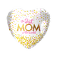 18" The Best Mom in the World Confetti Heart (50ct)- Party America