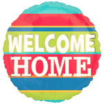 18" Welcome Home - Multicolor Stripes (50ct) - Party America