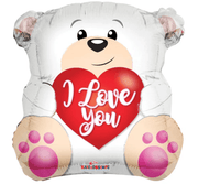 18" White Bear - I Love You