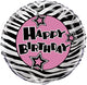 18" Zebra Passion Happy Birthday - Unique