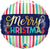 Christmas Colorful Stripes 18" Balloon