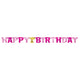 Happy 1st Birthday Pink Girl Banner