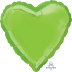 Iridescent Lime Green Decorator Heart 18" Balloon