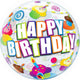 22in Bday Cupcake Bubble 22″ Bubble Balloon Balloon