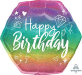 23" Sparkle Gems Happy Birthday - Anagram