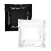 24" Squared - Black/White - Tuftex