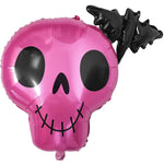 25" Halloween - Pink Skull and Bat