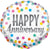 Anniversary Confetti Dots 4" Air-fill Balloon (requires heat sealing)