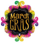 Mardi Gras Fancy Frame 28" Balloon