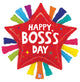 Boss's Day Bursting Star 30" Balloon